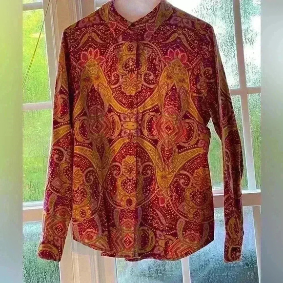 Jones New York Signature Medium Button Down Long Sleeve - Picture 1 of 6